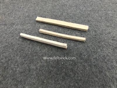 Wicking characteristics of different wick materials.